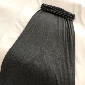Gray maxi skirt !